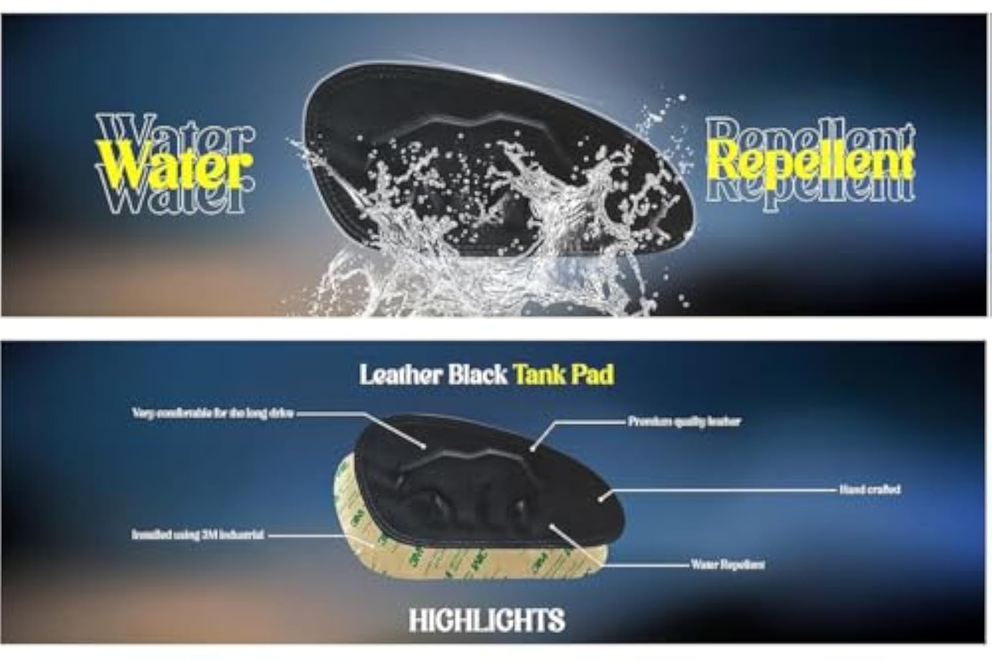 Leather Tank Pads for Royal Enfield Bear 650, Scratch Protection