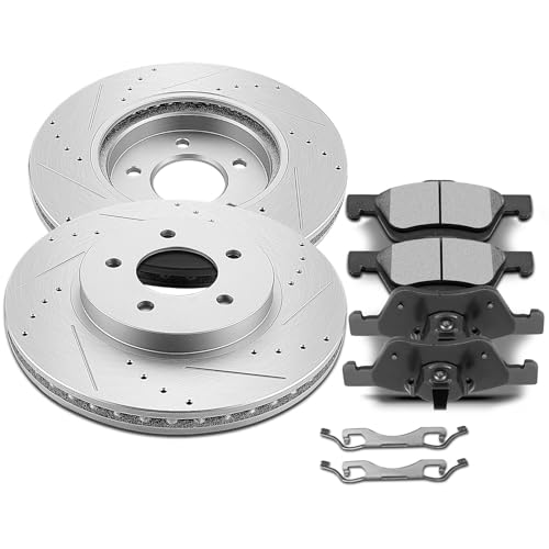 Image of SCITOO Front 11.92 inch Brake Pads and Rotors Kits Fit For Ford For Escape 2005 2006 2007 2008 2009 2010 2011 2012,For Mazda Tribute 2005-2006 2008-2011,For Mercury Mariner 2005-2011
