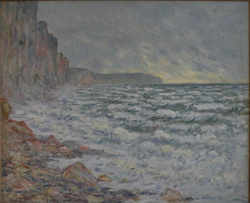 Cuadro de Monet Fécamp para un dormitorio elegante y relajante de 60x90cm