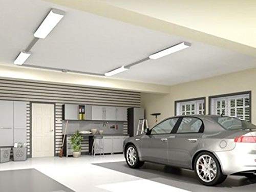 AntLux 50W LED Wraparound Light 4FT Flush Mount Garage Lights, 5600 Lumens, 4000K, 4 Foot LED Wrap Around Light, Integrated Linear Shop Puff Ceiling Lighting Fixture for Workshop, Office, Kitchen