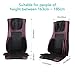 Naipo Back and Neck Massager Shiatsu Massage Chair Seat Cushion Pad with Heat Air Compression and Vibration for Ultimate Stress Relief of Neck Back Thighs and Hips (Purple)