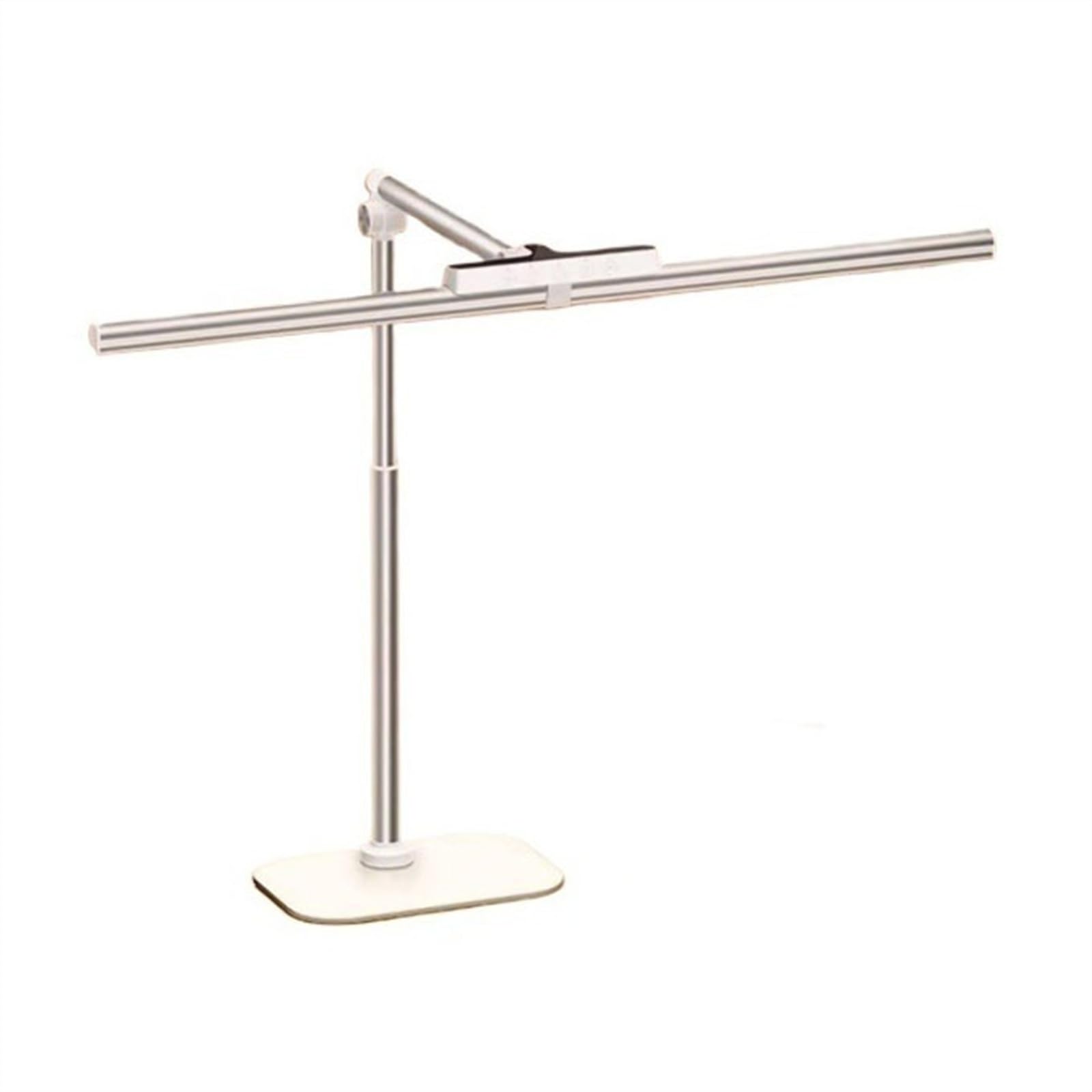Luci da scrivania Lampada da scrivania a LED for ufficio domestico, doppia sorgente luminosa 24 W con altezza regolabile, 5 luminosità della luce lettura tavolo for studio, timer automatico 45 minuti