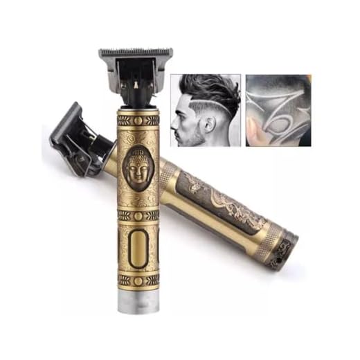 Maquina de Cortar Cabelo e Barbear Profissional Recarregavel Sem Fio Buda ou Dragão