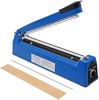 Youyijia 300mm 12" Impulse Heat Sealer Portable Sealing Machine Balloon Heat Sealer Machine Mylar PP Plastic Bag Sealer Food Film Manual Pressure Sealer