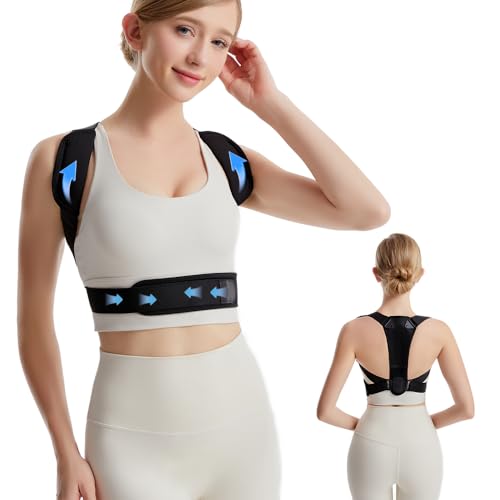 #ColaboraciónPagada<br>Invisible Corrector de Postura Espalda para Hombre y Mujer Ajustable Transpirable – Soporte Ergonómico contra Dolor de Cuello y Hombros