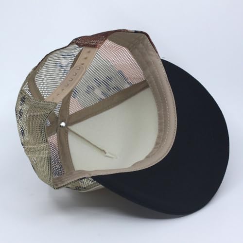 Image of The Vintage Year High Crown Foam Mesh Camouflage Trucker Hat Baseball Cap