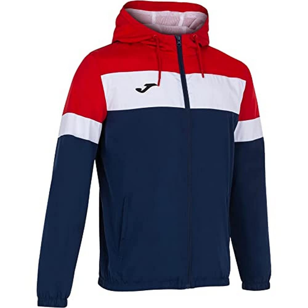 Joma Men's Crew Iv Raincoat, Navy-Red, 4XS