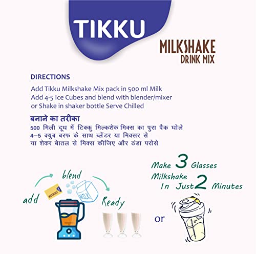 Image of TIKKU Mango Milkshake Drink Mix 100 g Box | Healthy & Nutritious Powder