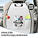 WZYWHJ Cute Panda Baby Printing Car seat Anti Kick Storage pad 2 Pieces, Multi-Functional Storage Bag seat Protector After Installation