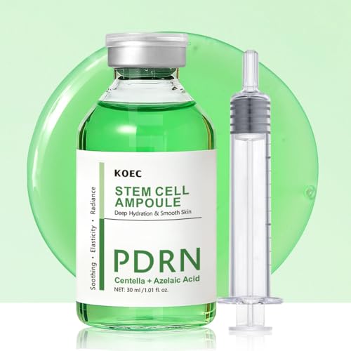 Image of KOEC Centella PDRN Stem Cell Serum for Face with CICA,Sodium DNA & Hyaluronic Acid,Cooling & Soothing Skin Deep Hydration,Balances Oil,Gentle Facial Ampoule for All Skin Types 1.01 Fl Oz