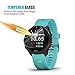 AKWOX 4Pcs Compatible with Garmin Forerunner 45 45S 245 245 Music Tempered Glass Screen Protector, Anti Scratch Screen Protection