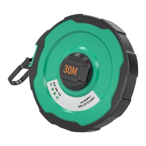Cinta Métrica de Fibra Impermeable Doble Escala ABS 20-50m miniatura 1