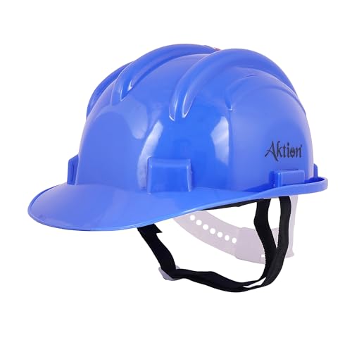 Image of Aktion AK H11 BLU Safety Helmets Nape Type, IS 2925:1984 Color: Blue, Pack of 10