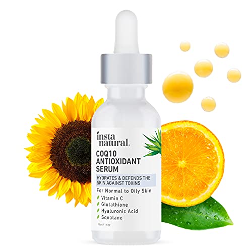 CoQ10 Antioxidant Face Serum - Anti Aging Natural Skin Care to Nourish Dry Skin Brightening Serum & Hydrating Treatment Skin Barrier Strengthening Facial Serum with Vitamin C & Hyaluronic Acid 1 oz CoQ10 Antioxidant Face Serum - Anti Aging Natural Skin Care to Nourish Dry Skin Brightening Serum & Hydrating Treatment Skin Barrier Strengthening Facial Serum with Vitamin C & Hyaluronic Acid 1 oz