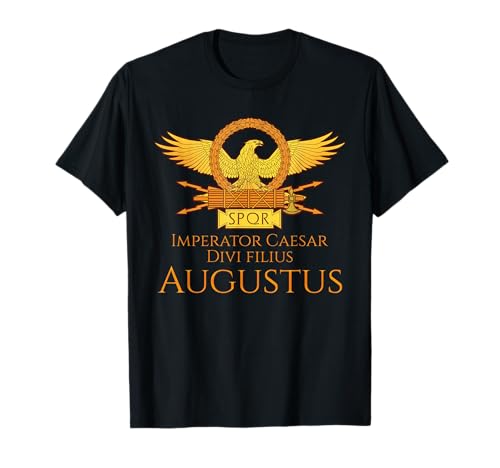 Augustus Römischer Kaiser - SPQR Adler - Geschichte Roms T-Shirt
