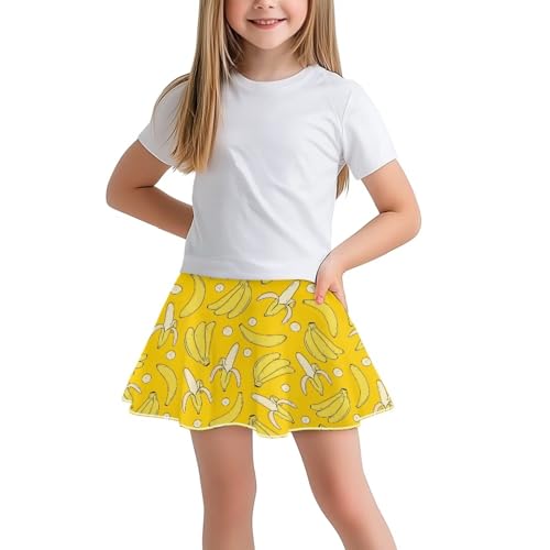 Girls Skirts Skorts High Waisted Athletic Skort for Tennis Golf Running Sports Kids Flowy Shorts with Pocket
