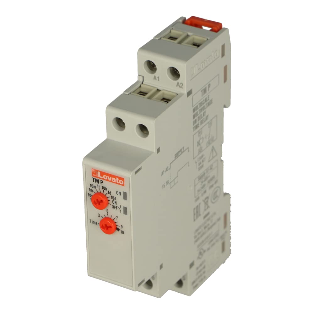 Minuteur Lovato relais temporisé universel 24-240V tension AC DC 10 jours