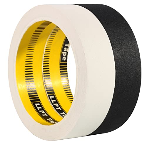 LLPT Gaffer Tape 1 Inch x 30 Feet x 2 Packs Premium Grade Residue Free Removable Strong None Reflective Adhesive(GT130)