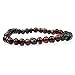 Adult Baltic Amber Bracelet (Cherry, 7.5 Inches) Lab-Tested, 100% Certified Baltic Amber - Natural Pain Relief & Anti-Inflammatory for Migraine, Sinus, Arthritis & More!