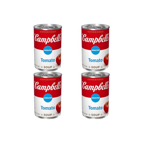 Image of Campbell's Condensed Unsalted Tomato Soup, 10.75 Ounce Can (Pack of 4)