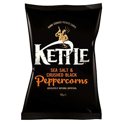 Kettle Chips - Sea Salt & Crushed Black Peppercorns (150g) ケトルチップス - 海塩と砕いた黒コショウ( 150グラム)