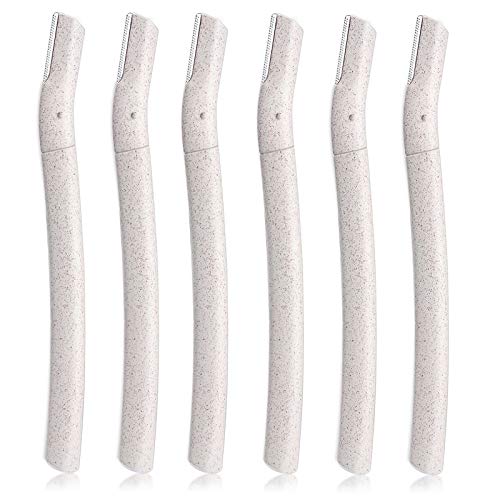 Eyebrow Razor,Dermaplaning Tool for Women, 6 pieces-Dermaplane Razors Face Fuzz Hair Removal Exfoliating,Home Skin Care Multipurpose Razor