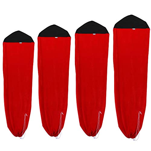 DRIVYN Surfboard Sock Cover - Light Protective Surfboard Bag for Short and Longboard - Choose Size (Red, 6 6 )