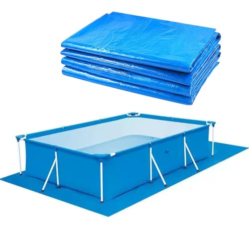 Tapis de Sol pour Piscine, Bâche de Sol Rectangulaire pour Piscines Encadrée, Imperméable Protection du Fond de Piscine pour Piscines gonflables & Hors Sol...