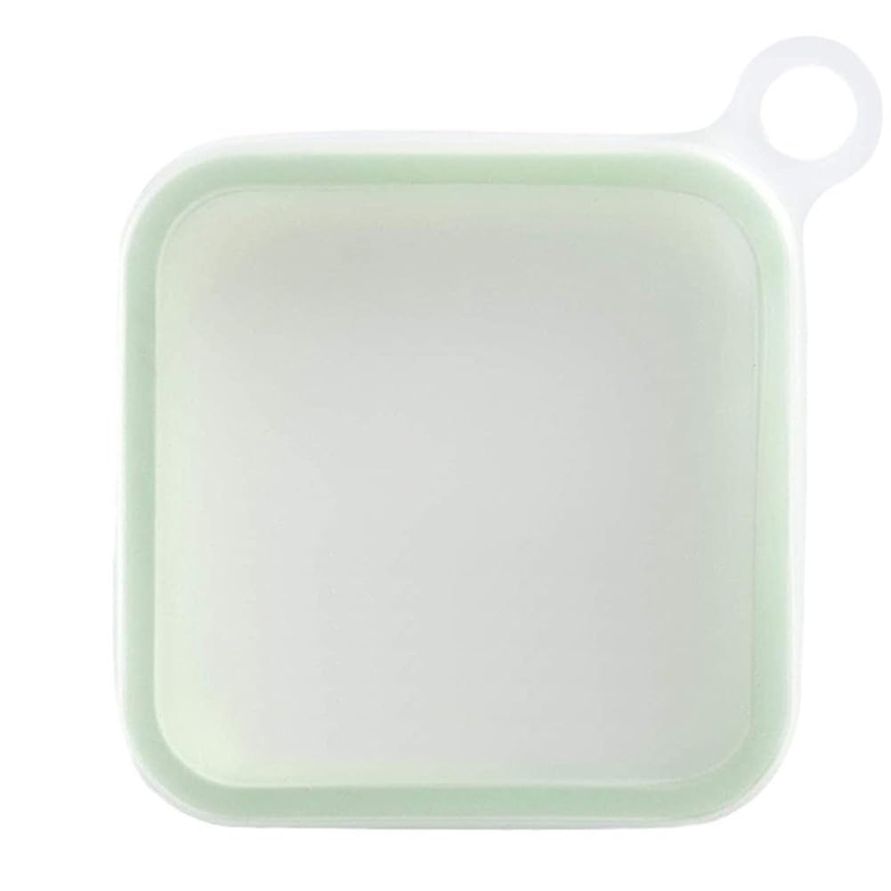 CTRLZS Portable Silicone Sandwich Toast Lunch Box Food Contain with Handle Snack Box Student Work Box