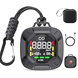 一酸化炭素チェッカー キャンプ用 日本製センサー搭載 3in1 CO濃度/湿度/温度検知 充電式 磁石付き 携帯用一酸化炭素検知器 一酸化炭素測定器 85dB大音量 消音機能付き キャンプ/車中泊/家庭用 日本語説明書付き