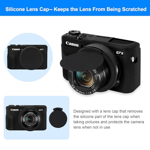 Funda de silicona para cámara Canon PowerShot G7 X Mark II miniatura 5
