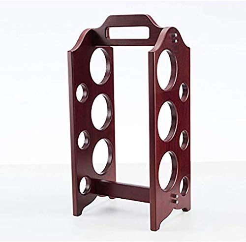 Soporte para botellas de vino madera sólido moderno miniatura 1