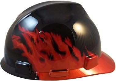 MSA Cap Style Hard Hats with Staz On Suspension - Fire Design