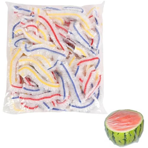 300 Stück Frischhaltefolie Mit Gummizug, Farbe Frischhaltebeutel, Einweg Frischhaltebeutel, Dichtungsbeutel Lebensmittelabdeckung, Versiegelungsbeutel, für Die Aufbewahrung Von Lebensmitteln