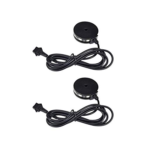Kingshowstar LED Bike Wheel Lights, 2pcs LED Motorcycle Wheel Light Kit POD Accent Lights for Bicycle ATV Car, 5050 LED Light up Your Car