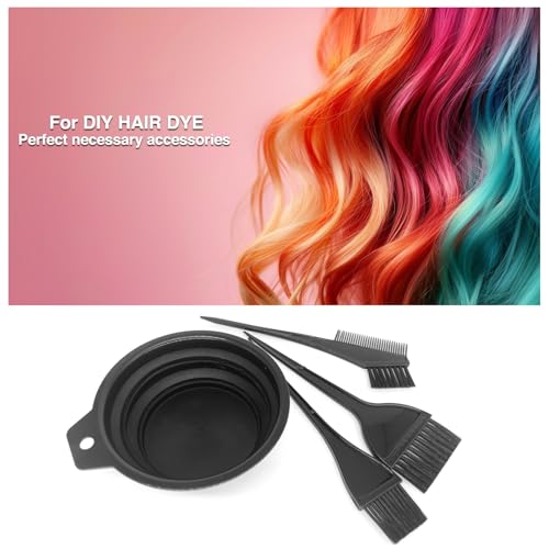 AIOUNIYA Haarfärbepinsel Set Haarfärbezubehör Haarfärbewerkzeug Pinsel zum Färben mit Bürstenkamm, Haarfärbepinsel und Haarfärbeschale