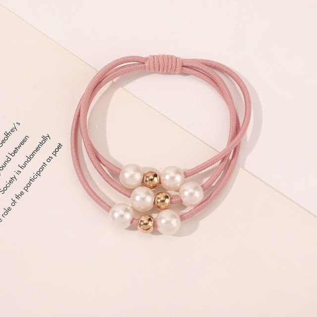 Wstążka do włosów Scrunchie szalik szyfonowa kokarda elastyczne gumki do włosów długi kucyk krawaty moda nakrycia głowy akcesoria do włosów dla kobiet-fioletowy (różowy 1 szt.)