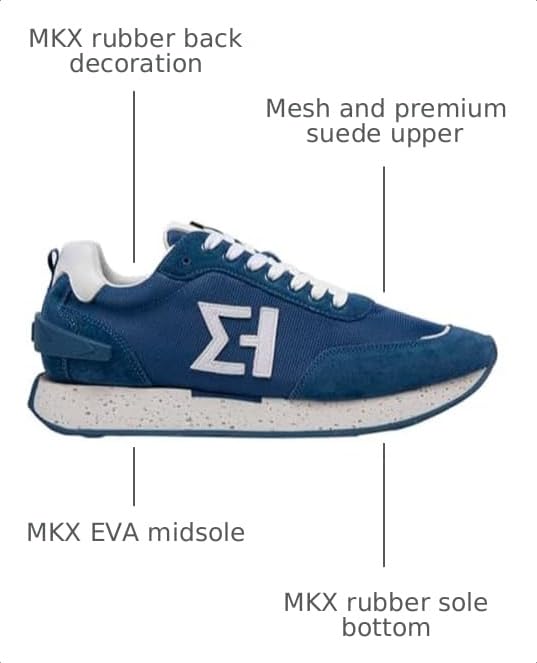 Image of ELHANN.H The SJ688 Sneaker Combines Simple Lines with a Dynamic Style. Brings Authenticity Vintage Look to the Shoes.