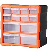 Traderight Tool Storage Cabinet Organiser Drawer Bins Workshop Chest 12 Drawers