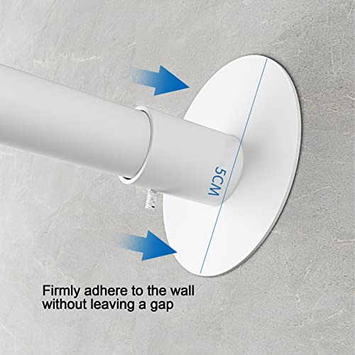 Tringle à rideau de douche télescopique réglable sans perçage extensible barre inox