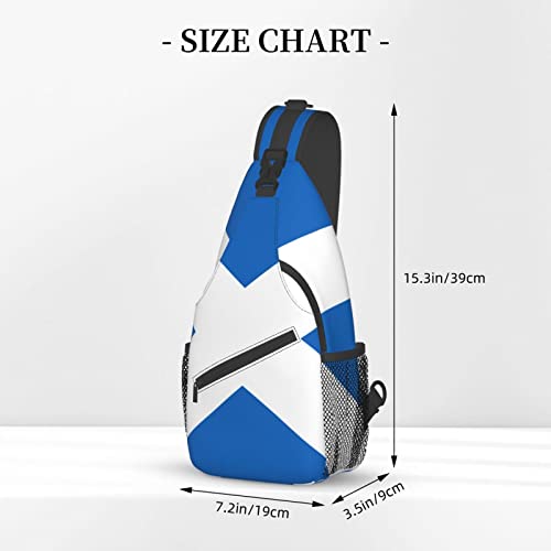Mochila bandolera unisex con bandera escocesa miniatura 4