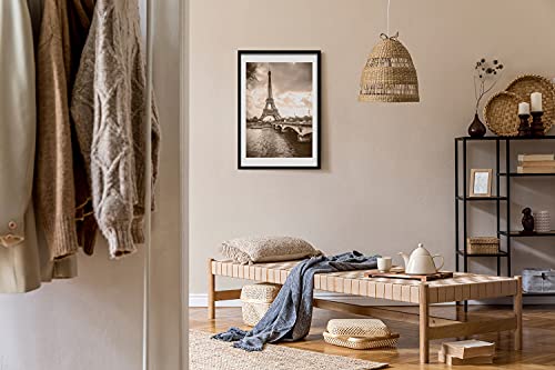 Cadre MDF 50x70 cm Tour Eiffel - Solution Déco Murale Sans Effort
