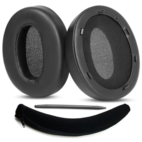 WH-XB910N Almohadillas para Orejas YDYBZB Earpads Almohadillas de Cuero Reemplazo Compatible con Sony WH-XB910N WH-XB910 XB910N Auriculares miniatura 1