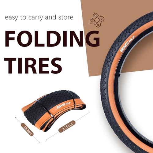 BWSHLF Replacement Mountain Bike Tires, 20/24/26/27.5/29Inch
