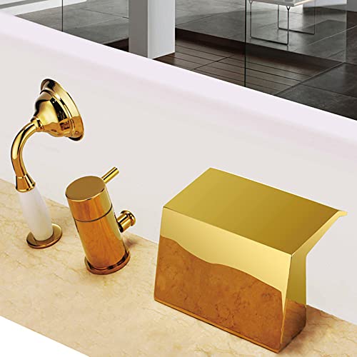 Mitigeur de baignoire 3 trous doré au design moderne de luxe
