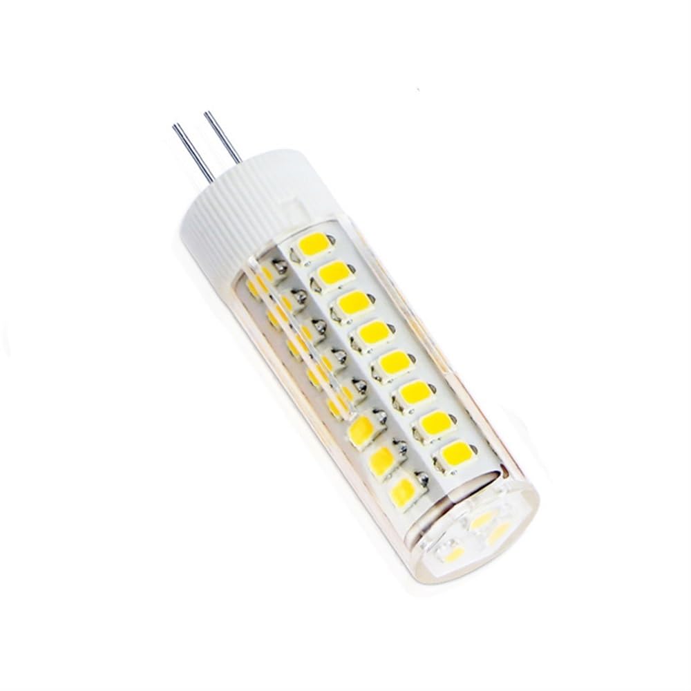 Fengyan Casa Lampadine, Confezione da 20, Lampada a mais a LED G9/G4/E14 5W AC220V 51-2835SMD Lampada a LED in cristallo di ceramica Domestico Lampada(Warm white,G4 220V)