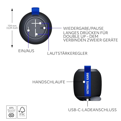 Ultimate Ears WONDERBOOM PLAY – wasserdichter Bluetooth-Lautsprecher