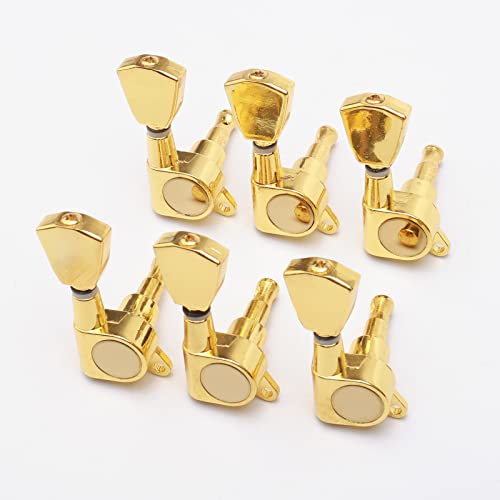 Swhmc 6R Gold Tuning Pegs Guitar String Tuning Keys Machine Head Tuners for Acoustic or Electric Guitar - Thumbnail 4