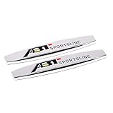 touareg dekoreinlagen tauschen Item Length: 10cm Auto Styling ABT Fender Aufkleber für Volkswagen VW Käfer Golf Polo GTI Tiguan Touran Touareg Jetta Lavida Emblem Abzeichen Auto Dekor NETANT (Farbe: 1)