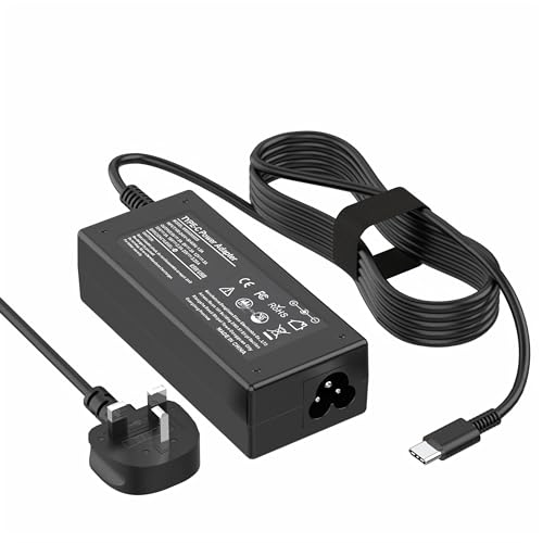 SKOTSLYE USB C Laptop Charger, 65W Universal Fast Charger Compatible with HP, Lenovo, Dell, Acer, Samsung, Asus Type C Power Adapter